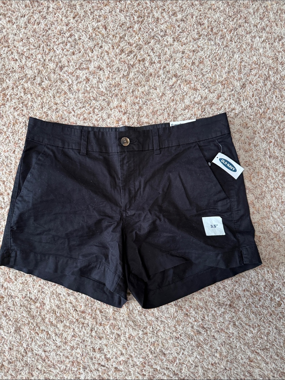 Old Navy Black Women's Athletic Chino Shorts